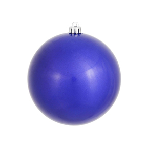 Cobalt Ball Ornaments 4" Candy Finish Set of 6