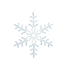 LED Ropelight Christmas Snowflake 24"