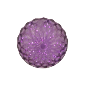LED Crystal Ball Purple 6"