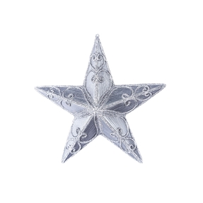 Estelle Star Ornament 9" Pewter