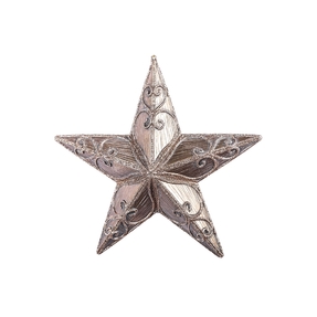 Estelle Star Ornament 9" Taupe