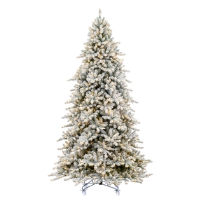 6.5' Flocked Atlas Pine Full Warm White LED