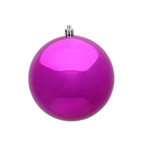Fuchsia Ball Ornaments 2.75" Shiny Set of 12