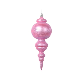 Giselle Finial Ornament 10" Set of 2 Pink