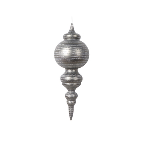 Giselle Finial Ornament 10" Set of 2 Pewter