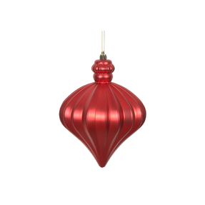 Isabel Onion Ornament 6" Set of 4 Red