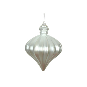 Isabel Onion Ornament 6" Set of 4 Silver
