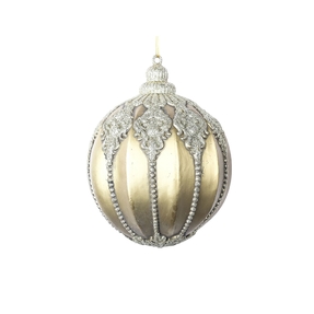 Maribel Ball Ornament 9.5" Antique Gold