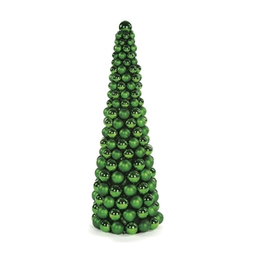 7' Ornament Cone Tree Green