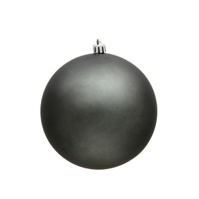 Pewter Ball Ornaments 5" Matte Set of 4