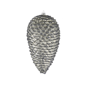 Pinecone Ornament 7" Set of 4 Pewter