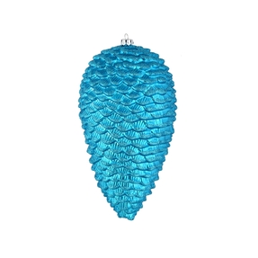 Pinecone Ornament 7" Set of 4 Turquoise