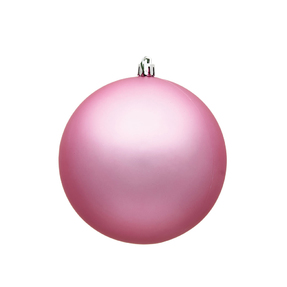 Pink Ball Ornaments 3" Matte Set of 12
