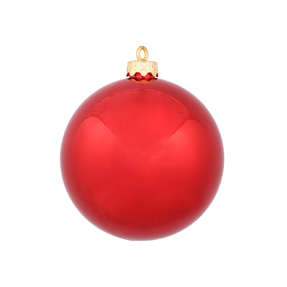 Red Ball Ornaments 2.75" Shiny Set of 12