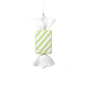 Sugar Candy Ornament 18.5" Lime Stripe