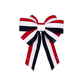 Outdoor Red White & Blue Bow 14" x 18"