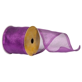 Sheer Ribbon 4" Purple