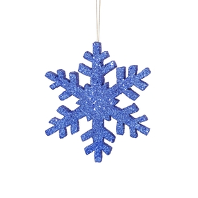 Outdoor Snowflake 8" Set of 2 Blue