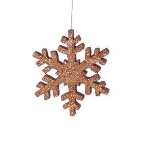 Outdoor Snowflake 8" Set of 2 Rose Gold