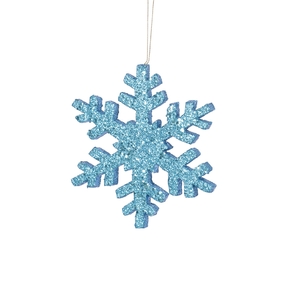 Outdoor Snowflake 8" Set of 2 Turquoise