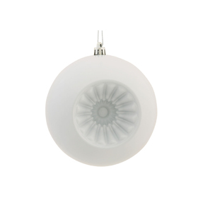 Solaris Ball Ornament 4.75" Set of 4 White