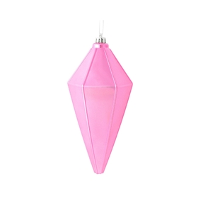 Sonata Lantern Ornament 7" Set of 4 Pink Shiny