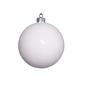 White Ball Ornament 16" Shiny 