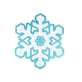 Winter Snowflake 17" Turquoise