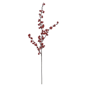 Cluster Berry Branch 46" Set of 6 Red