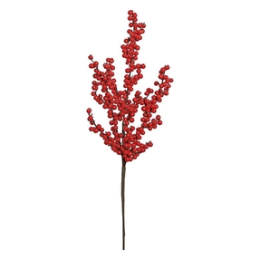 Winterberry Branch 22" Set of 12 Red