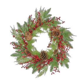 Aspen Christmas Wreath 24"