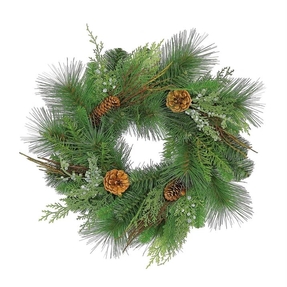 Austrian Pine Mini Wreath 12" Set of 2