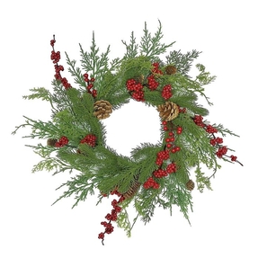 Woodland Berry Table Wreath 16"