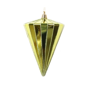 Zen Drop Ornament 6" Set of 3 Lime Shiny