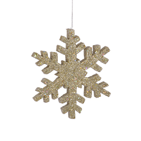 Outdoor Snowflake 8" Set of 2 Champagne