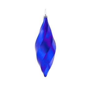 Arielle Drop Ornament 8" Set of 6 Purple Shiny