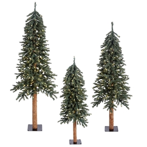 4' 5' 6' Aspen Alpine Tree Set Warm White LED