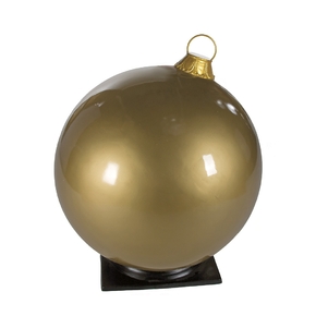 Giant Outdoor Ball Ornament 33.5" Glossy Gold