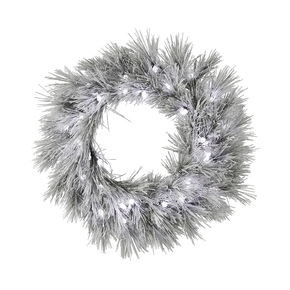 Blizzard Pine Wreath LED 36"