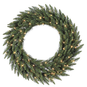 7' Noble Fir Wreath LED Multi