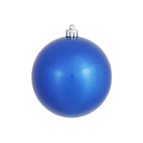 Blue Ball Ornaments 6" Candy Finish Set of 4