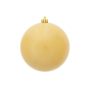 Champagne Ball Ornaments 6" Candy Finish Set of 4