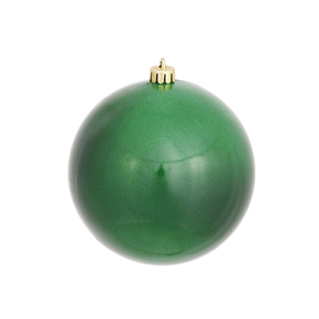 Emerald Ball Ornaments 3" Candy Finish Set of 12