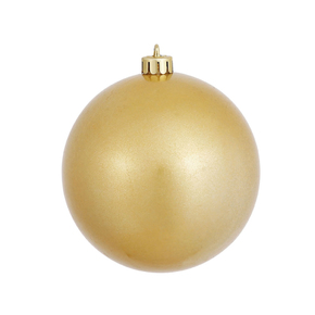Gold Ball Ornaments 3" Candy Finish Set of 12