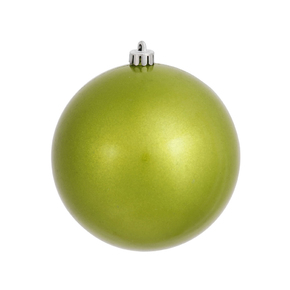 Lime Ball Ornaments 4.75" Candy Finish Set of 4