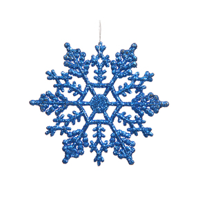 Christmas Snowflake Ornament 4" Set of 24 Blue