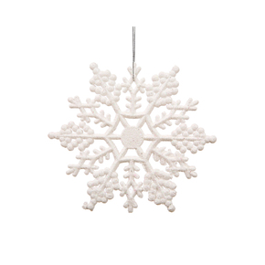 Christmas Snowflake Ornament 4" Set of 24 White