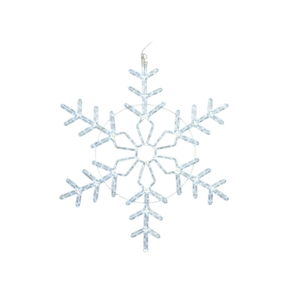 LED Ropelight Christmas Snowflake 48"