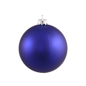 Cobalt Ball Ornaments 4" Matte Set of 6