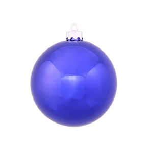 Cobalt Ball Ornaments 3" Shiny Set of 12